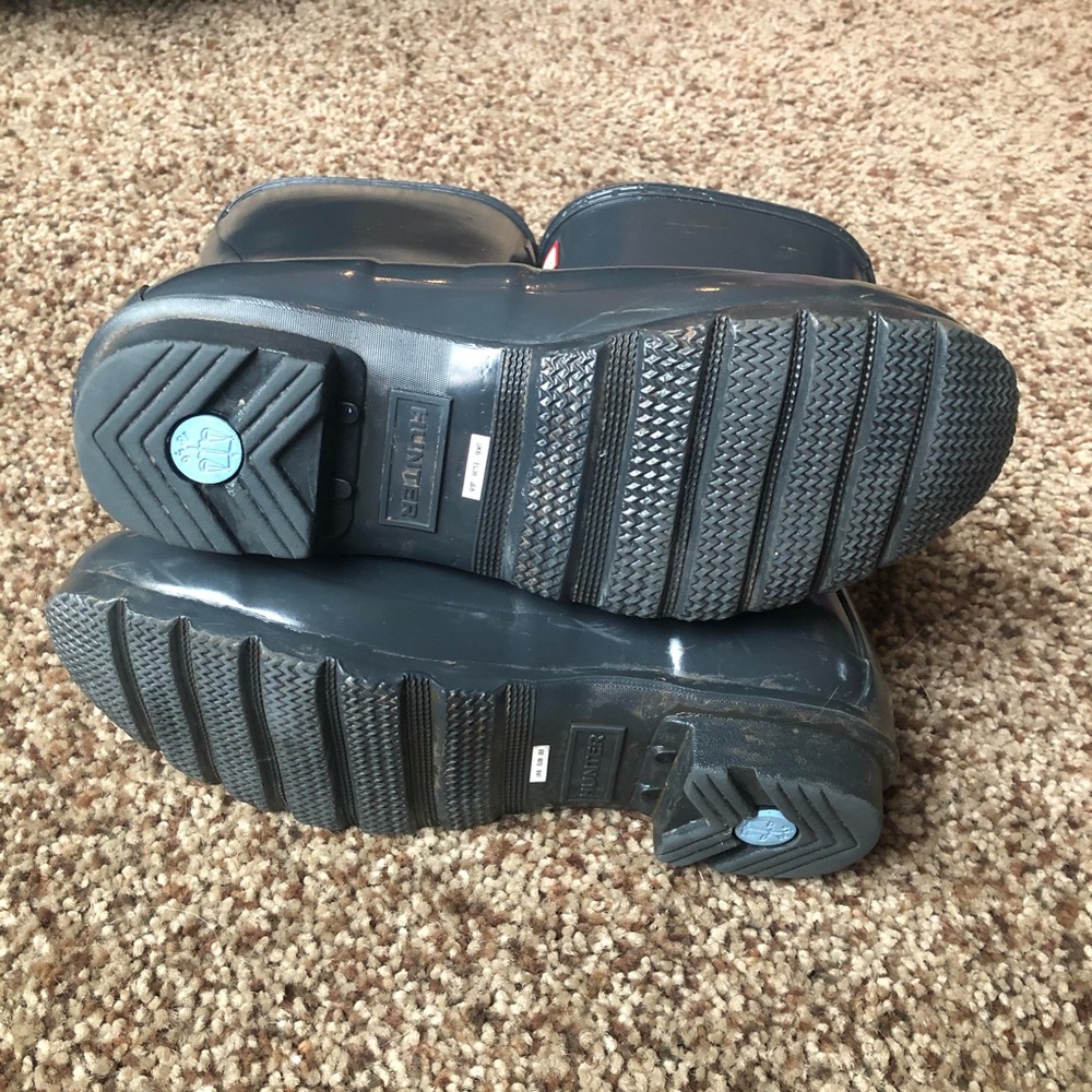 Glossy charcoal Hunter boots - Picture 4 of 7